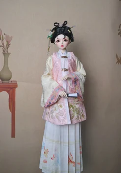 1/4 1/3 Ölçekli BJD Antik Kostüm peri elbisesi Çin Hanfu Kıyafet Suit BJD / SD MSD SD13 Büyük Kız Bebek Aksesuarları C1827