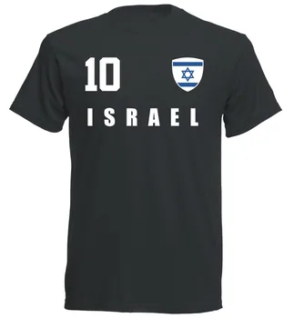 2019 Sıcak satış Yaz Tarzı İsrail 2019 T-shirt Jersey Tarzı Futbolcu Numarası TÜM 10 Komik Tee gömlek