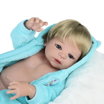 22 inç Tam Vücut Silikon Yeniden Doğmuş Bebek erkek oyuncak bebek Yeniden Doğmuş Bebekler 55 CM Juguetes Bebekler Oyuncaklar Bonecas Brinquedos Menina Oyuncaklar için Çocuk