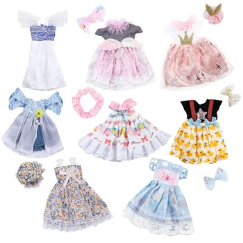 28cm oyuncak bebek giysileri İçin Uygun 12 inç BJD Bebek 1/6 Moda Etek Değişimi Elbise Takım Elbise Kız çocuk oyuncağı Aksesuarları