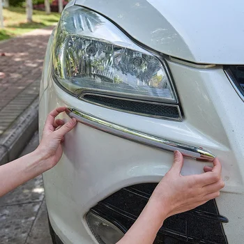 4X Oto SUV Kenar Anti-çarpışma Şerit Tampon Koruyucu Kalıp Anti-Ovmak Kazıma Sticker Tampon Köşe Kazasında tasarım Araba Aksesuarı