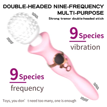 5.5 cm Kafa AV Sihirli Değnek Vibratör Kadınlar İçin Seks Oyuncakları G-spot Klitoris Masajı Stimülatörü Anal Vibratörler Yetişkin Erotik Oyuncaklar Çift