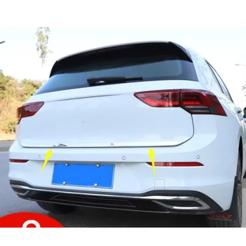 Araba Aksesuarları Volkswagen Golf 8 için MK8 2020 2021 Paslanmaz Çelik Arka Bagaj Bagaj Kapağı Kalıplama Şeritleri Kapak Trim 1 adet