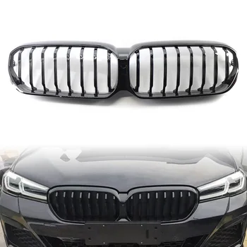 BMW G30 G31 sabit birkaç için 2021 2022 Ön Tampon Böbrek Izgarası, Parlak Siyah ABS Yarış Yedek Araba Aksesuarları Izgaraları 