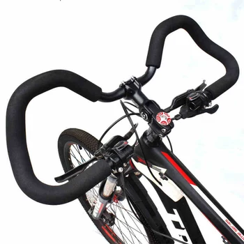 Dağ Bisikleti Kelebek Gidon 31.8 / 25.4 mm Gidon Viraj Alüminyum Touring Bisiklet Ayarlanabilir Uzun mesafe Dinlenme
