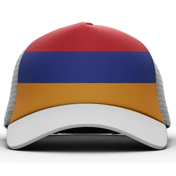 ERMENİSTAN erkek ücretsiz custom made baskı fotoğraf Beyaz mavi siyah kırmızı tees kol ülke unisex şapka ermeni ulusal bayrak çocuk beyzbol şapkası