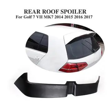 Fiberglas MK7 Arka Arka Pencere çatı Spoiler Bagaj Kanat Dudak Volkswagen VW Golf 7 İçin Standart Sadece 2014-2017 FRP Boyasız Siyah