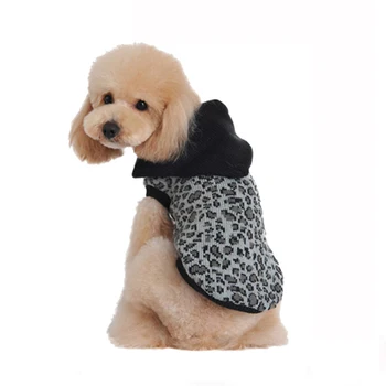 Kazak Kış Sıcak Jersey Orta Köpek Jumper Leopar Kazak Örme Greyhound Giysileri Lüks Moda Küçük Evcil Köpekler için Spitz
