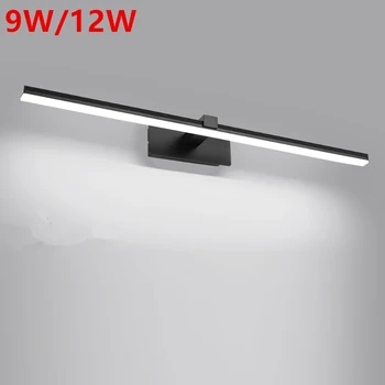 Led banyo ışık su geçirmez ayna ışık 9w 12w AC85-265V Duvar aydınlatma armatürü Modern Duvar Lambası Oturma odası yatak Odası için