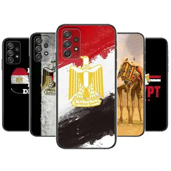 Mısır Bayrağı telefon kılıfı Gövde Samsung Galaxy A70 A50 A51 A71 A52 A40 A30 A31 A90 A20E 5G a20s Siyah Kabuk Sanat Cep Kapak