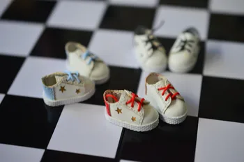 OB11 Bebek Ayakkabıları için uygun obitsu11 ob11 Meijie domuz P9 bebek ayakkabıları topuk renk çift yıldız ayakkabı bebek aksesuarları