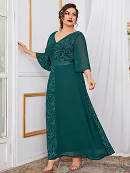 TOLEEN Kadın Artı Boyutu Maxi Uzun Elbiseler 2022 Yeni Yaz Lüks Rahat Zarif Müslüman Türkiye Afrika Akşam Parti Elbise Giyim