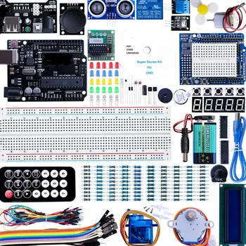 UNO Projesi için Öğretici ile Süper Başlangıç Kiti ve UNO R3 Arduino IDE ile Uyumlu
