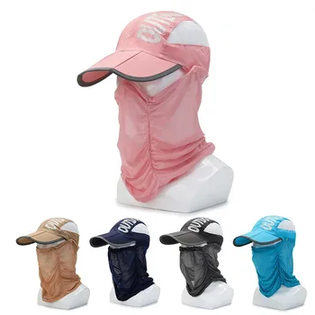 UV Koruma Şapka Hızlı Kuru Açık Rüzgar Geçirmez Güneşlik Ultra ince Su Geçirmez Yaz Katlanır Sivrisinek geçirmez Beyzbol bisikletçi şapkası