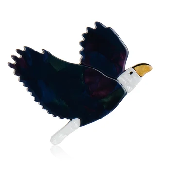 YAĞ Akrilik Hayvan Broş Sevimli Canlı Mavi Kuş Broş Kadın Erkek Çocuk Takım Elbise tişört çanta Başörtüsü Pimleri Takı Tatil Hediyeler