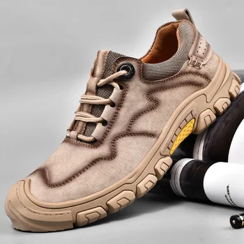 Yeni Varış Klasik Tarzı Erkekler yürüyüş ayakkabıları Lace Up Erkekler spor ayakkabılar Açık Koşu Trekking Retro Sneakers Hızlı Ücretsiz Kargo