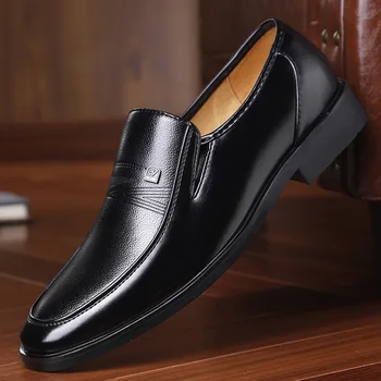 Yumuşak Deri İş Büyük Boy Moda Ayak spor Ayakkabı için Resmi 2022 Siyah Lüks Nefes Ayakkabı Rahat Set erkek 