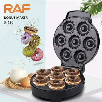 Çok fonksiyonlu Elektrikli donut yapma makinesi Makinesi Ev Kahvaltı Tatlılar ve Aperatif Makinesi Mutfak Aletleri Yapar 7 Çörek