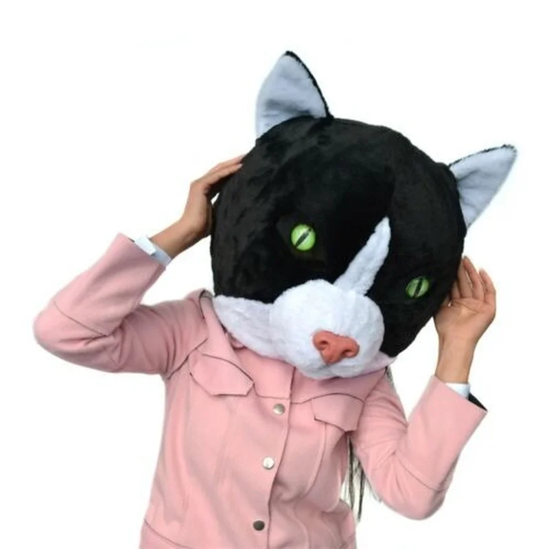 Kedi Maskot Kostüm Fursuit fantezi parti elbisesi Hayvan Cosplay Kıyafet Cadılar Bayramı Yeni 1