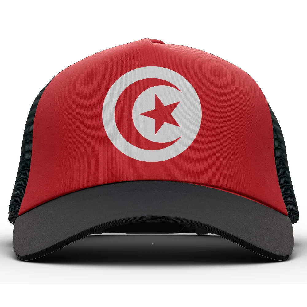 TUNUS gençlik dıy ücretsiz özel ad numarası tun şapka ulusal bayrak tunisie tn islam arapça arap tunus baskı fotoğraf beyzbol şapkası 1