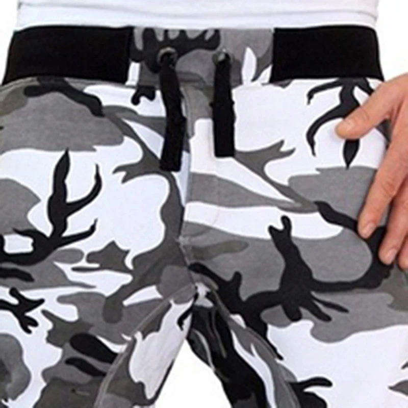 Kamuflaj Askeri koşucu pantolonu Erkekler 2020 Saf Pamuk Erkek İlkbahar Sonbahar Kalem Harem Pantolon Erkekler Rahat Pantolon Camo Joggers 2