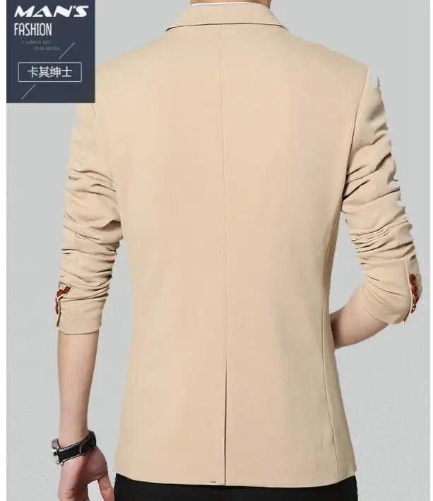 Marka Erkek Blazers İş günlük giysi Ofis Tek Göğüslü Çok Renkli Blazers Asya Boyutu M-6XL 2