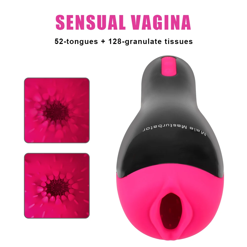 Otomatik ısıtma oral seks Masturbator 12 frekans erkek mastürbasyon kupası emme vibratör ses seks fincan yetişkin ürün 2