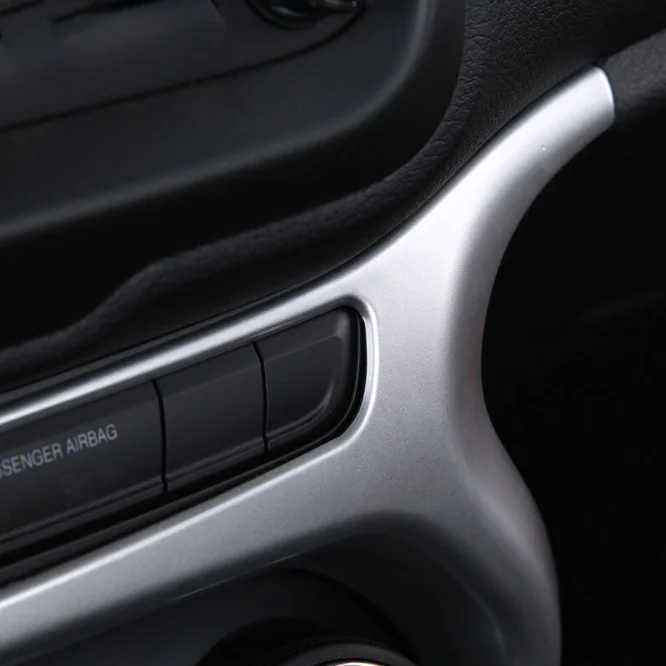 Jeep Renegade 2015 2016 2017 için araba aksesuarlar ABS Krom Araba klima Anahtarı paneli kapak trim araba Styling 1 adet 3