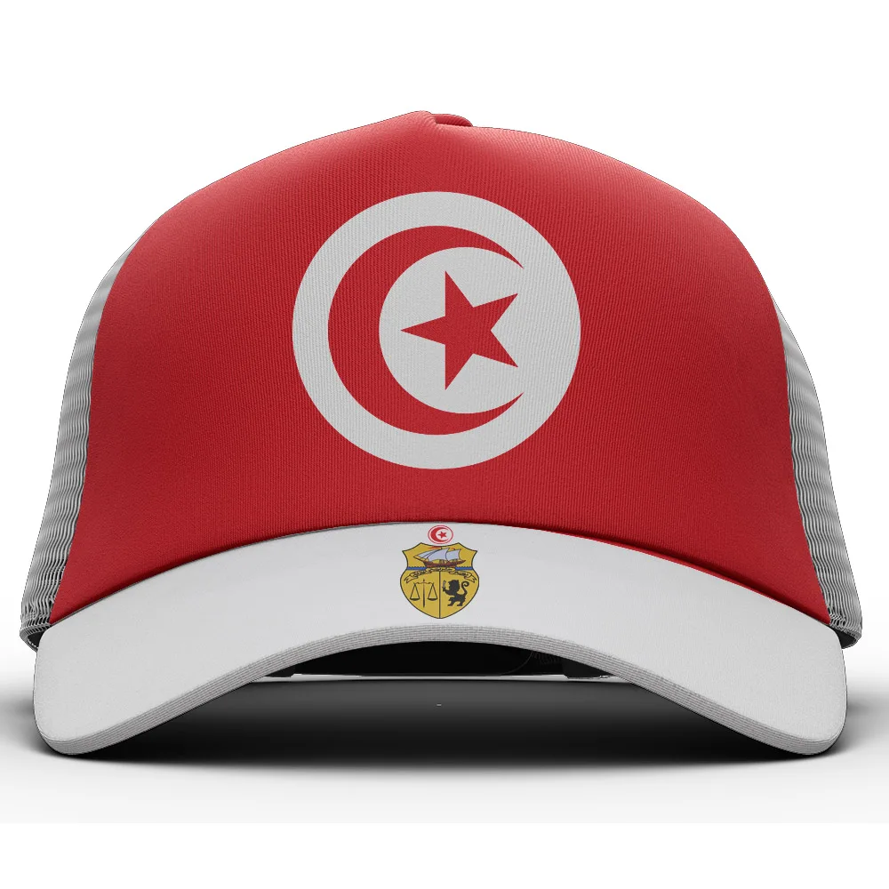 TUNUS gençlik dıy ücretsiz özel ad numarası tun şapka ulusal bayrak tunisie tn islam arapça arap tunus baskı fotoğraf beyzbol şapkası 3