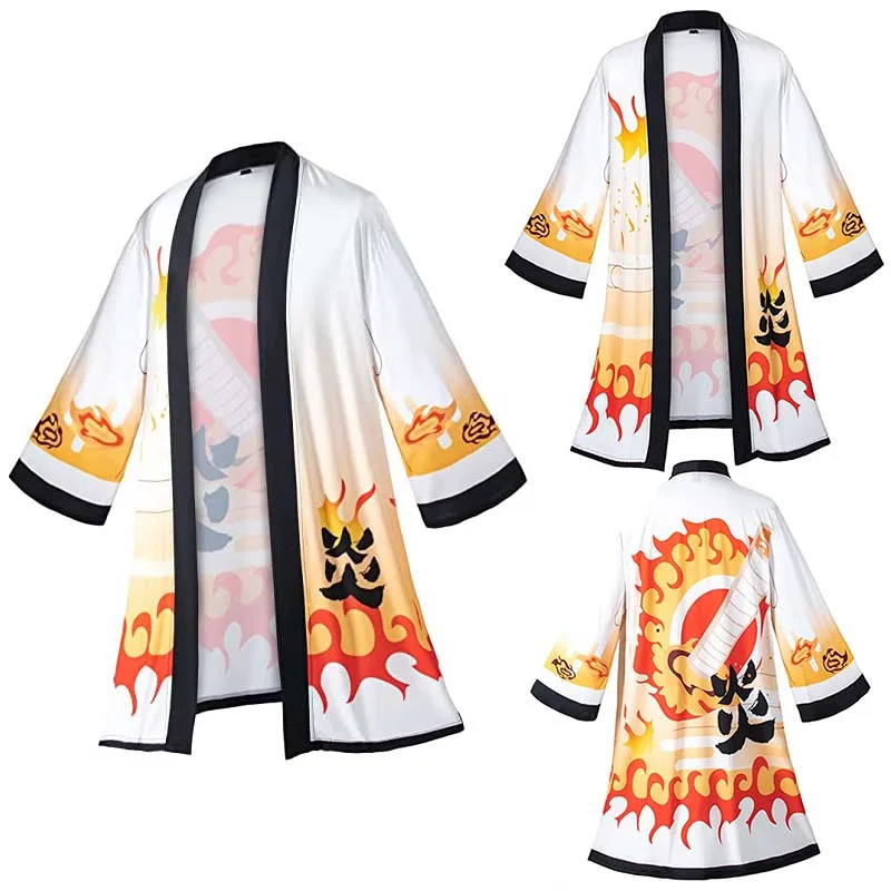 Iblis avcısı Kimetsu Hiçbir Yaiba Cosplay Kimono Haori Kostüm Cadılar Bayramı Kamado Nezuko Yetişkin Çocuk Anime Kostümleri Pelerin Pelerin 5