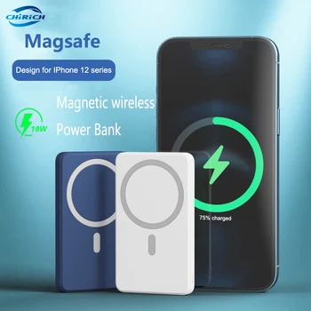 10000mAh Taşınabilir Manyetik Kablosuz Güç Bankası Hızlı Şarj Mini Powerbank Harici Yedek Paketi iPhone 13 12 Samsung Xiaomi