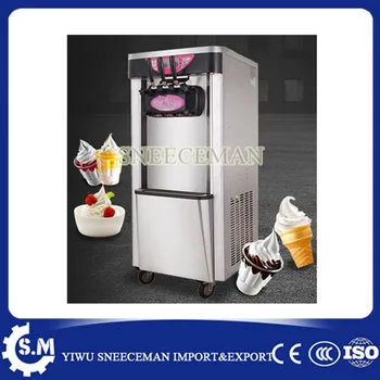 18-22L/H Dikey 3 lezzet yumuşak dondurma makinesi