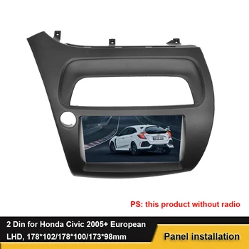2 Din Fasya Honda-Civic-2005 + Avrupa LHD DVD Radyo Çerçeve Stereo Paneli Montaj Dash Kurulum Çerçeve Trim Kiti
