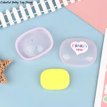 2 Takım Bebek evi simülasyon ev aksesuarları sabun kutusu+sabun oyuncak süsler çekim sahne sahne