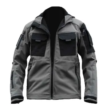 2022 Yeni Kapşonlu Şarj Ceket Peluş Polar Yumuşak kaplama ceketler Askeri Taktik Su Geçirmez Ceket Erkek Giyim