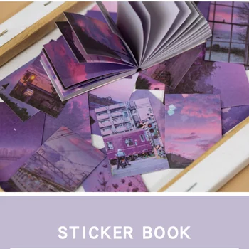 50 yaprak Manzara gül ıns Dekoratif Çıkartmalar Scrapbooking Sopa Etiket Günlüğü Albümü kırtasiye boyama Sticker Aksesuarları