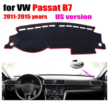 Araba dashboard kapakları VOLKSWAGEN VW İçin Yeni PASSAT B7 ABD Edition 2011-2015 Sol el sürücü dashmat dash oto aksesuarları kapakları