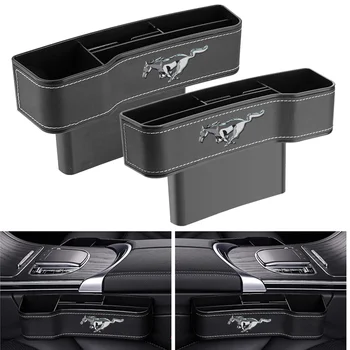Araba Koltuğu Gap saklama kutusu 2013-2019 Ford Mustang Gt İçin Kablosuz Şarj saklama kutusu Organizatör Oto Aksesuarları