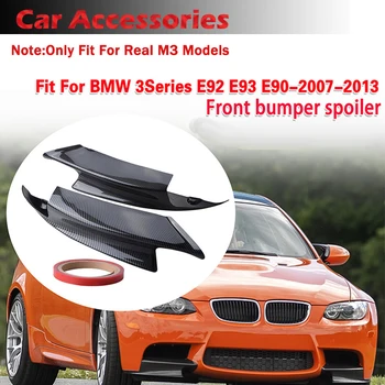 Araba Ön ÖN TAMPON Kiti Spoiler Yarış Splitter Kılavuz Plakası İçin Fit BMW 3 Serisi E92 E93 M3 2007-2013 Araba Modifiye Şekillendirici Parçaları