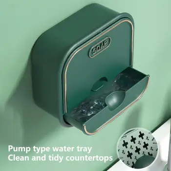 Basit Sabun Raf Güçlü Yapışkanlık 2 Renk Flip-Top Duvar sabunluk Banyo Aksesuarları PP Malzeme Sabun Kutusu Banyo için