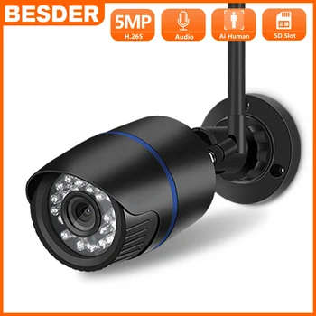 BESDER 5MP ıCSee Ses Güvenlik IP Kamera Wifi 3MP 2MP Aı İnsan Algılama P2P Kablosuz Kablolu CCTV Gözetim Açık Kamera