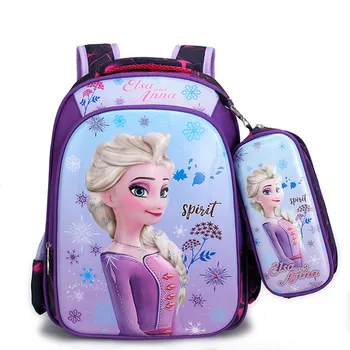 Disney Büyük Kapasiteli Çocuklar Dondurulmuş Örümcek Adam Karikatür sırt çantası Çocuk okul Sırt Çantası Elsa Anna Prenses Schoolbag kız erkek