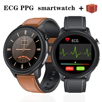 EKG PPG akıllı saat Erkekler Android IOS Smartwatch Kadınlar Saatler Kalp Hızı Ve Kan Basıncı Monitörü E80 Spor Spor İzci