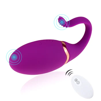 Elektrik Çarpması Titreşimli Yumurta Vibratörler Kadınlar İçin Kablosuz G Noktası Klitoris Stimülatörü Seks Oyuncak Masajı Vajina Egzersiz Kegel Topu
