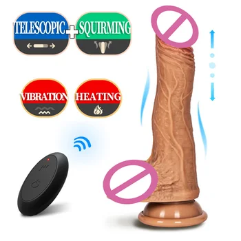 Elektrikli Yapay Penis Kadınlar için Seks Oyuncak Büyük Penis Vibratör Klitoral Anal Stimülasyon Gerçekçi Horoz Vibratörler Vantuz Büyük Dick