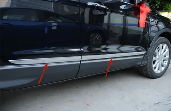 Ford Kuga 2013-2016 için Yüksek Kaliteli ABS Krom gövde dekorasyon trim kapı pervazı anti-scratch koruma araba aksesuarları