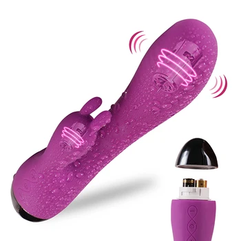 G Noktası Tavşan Vibratör Yapay Penis Vajinal Masaj Klitoris Stimülatörü Kadın Mastürbasyon Kadınlar için stres oyuncakları Seks Oyuncakları EK-Yeni