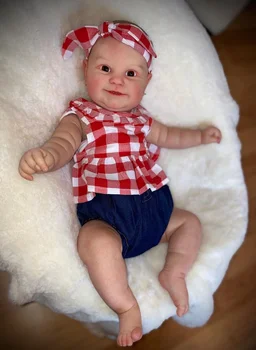 Gerçekçi 60 CM Reborn Bebek 3D Boya Cilt Yumuşak Silikon Kız İçin Gerçekçi Prenses Yürümeye Başlayan Sanat Bebek Vasküler Damar
