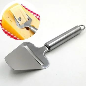 Gümüş Paslanmaz Çelik Peynir Soyucu Peynir Dilimleme Kesici Tereyağı Dilim Kesme Bıçağı Mutfak Pişirme Peynir Araçları