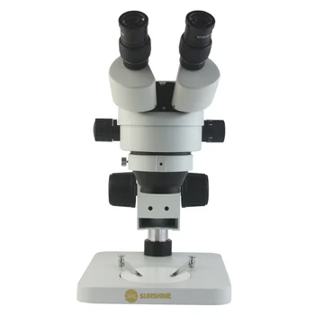 Güneş SZM7045-B1 zoom 1: 6. 4 7X-45X Stereo Mikroskop Cep Telefonu Tamir PCB Muayene Lehimleme Endüstriyel Mikroskop
